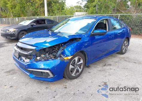 2020 Honda Civic Lx из США, поврежденный, VIN 19XFC2F65LE009264